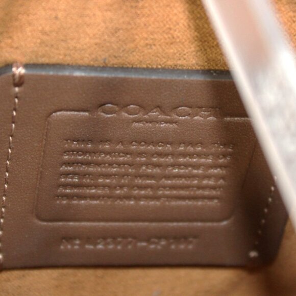 Coach Leather Flap Crossbody Saddle Brown Adjustable Strap - Picture 8 of 10